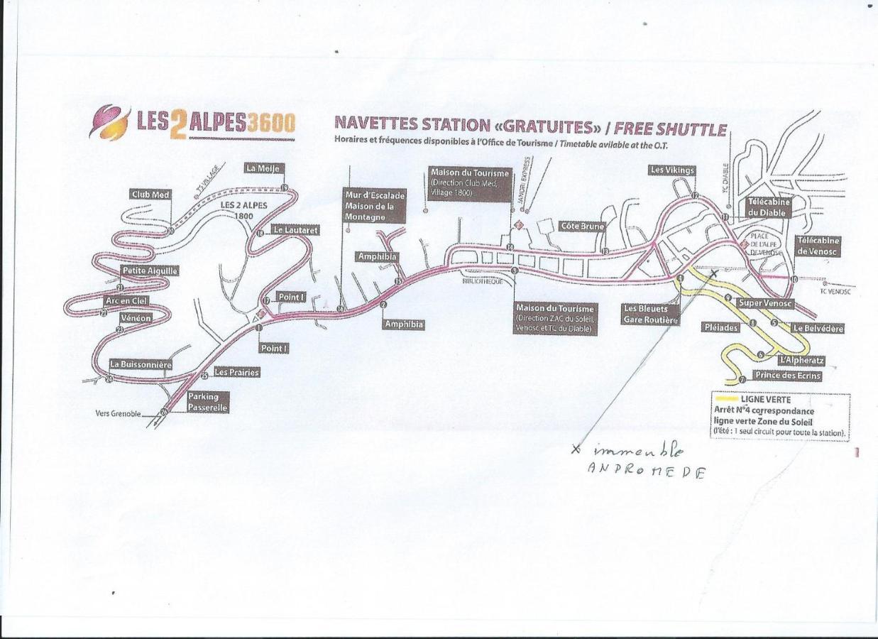 Apartmán Au Coeur De La Station Les Deux Alpes Exteriér fotografie